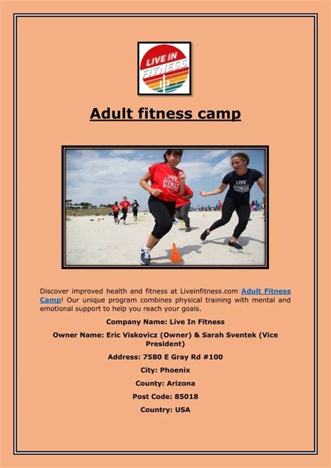 Adult Fitness Camp