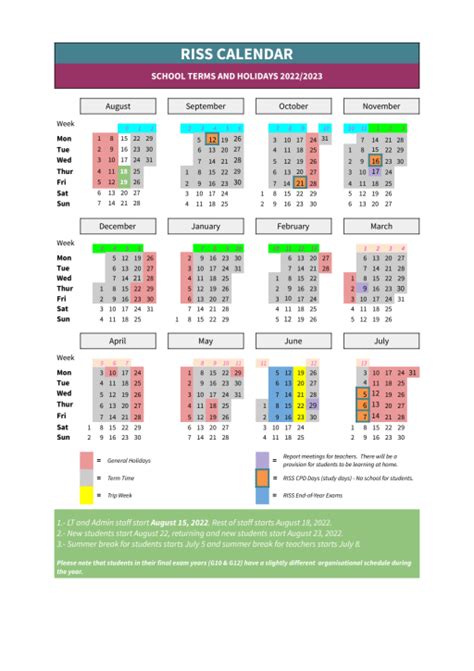 Advanced UCR Calendar Features