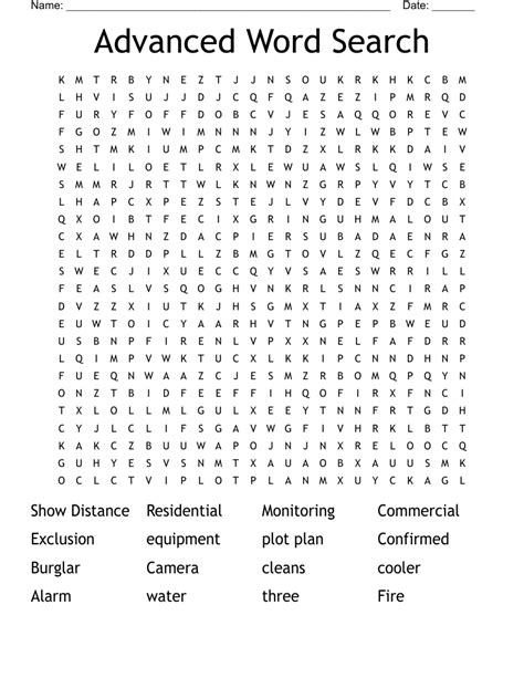 Advanced word search techniques