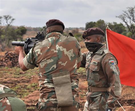 African military personnel in action