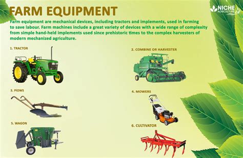 Agricultural equipment in use