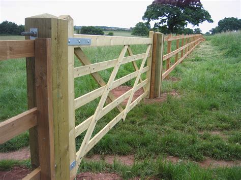 Agricultural posts supporting a gate