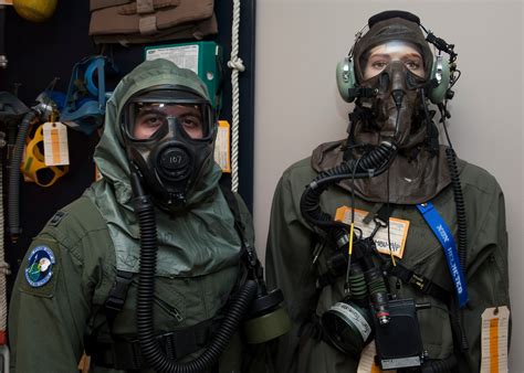 Air Force air crew members in training