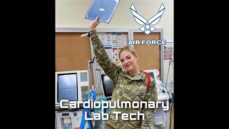 Air Force cardiopulmonary lab technicians at work