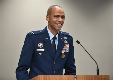 Air Force Colonel with Flag