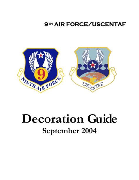 Air Force Decorations Acronyms