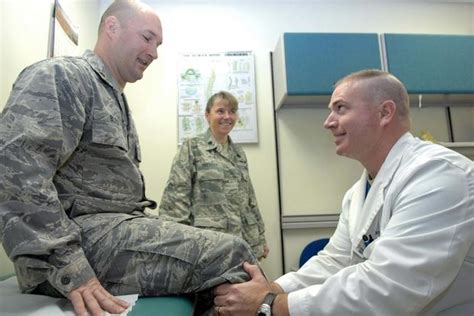 Air Force Doctor Examining Patient