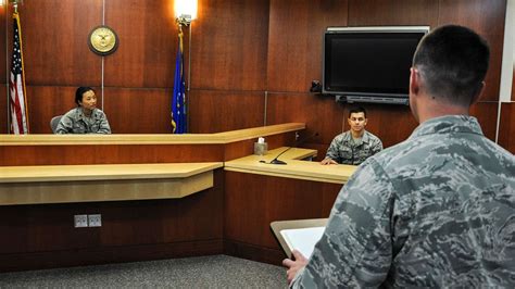 Air Force JAG Officer advising commander