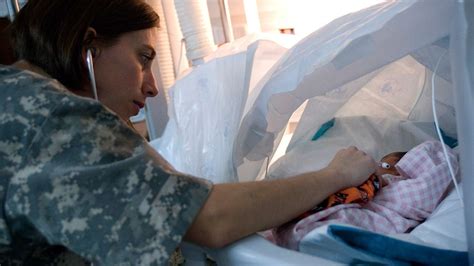 Air Force Obstetrical Nurse in Scrubs