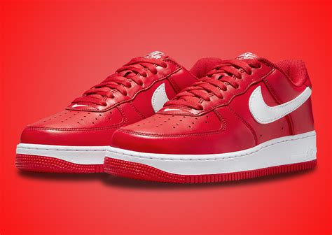 Air Force Ones in red