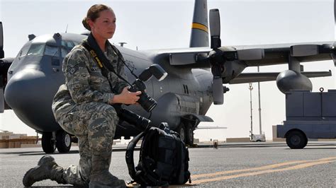 Air Force Public Affairs Officer with veterans