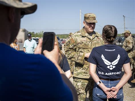 Air Force Recruiter Answering Questions