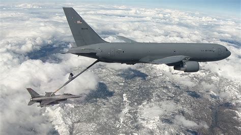 Air Force Refueling Plane in Flight