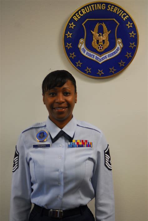 Air Force Reserve Officer in uniform with family