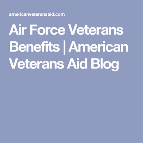 Air Force Veterans Benefits