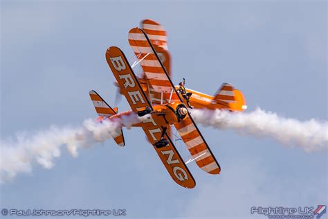 A photo of a flying display at a UK air show