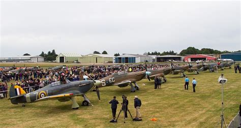 A historic photo of a UK air show