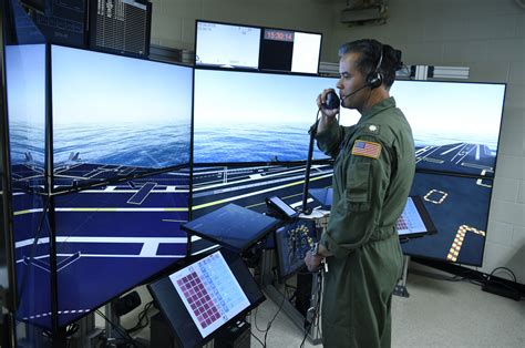 Aircraft carrier crew training image