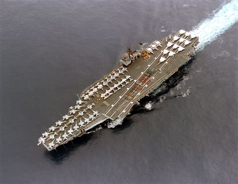 Aircraft Carrier in the Harbor