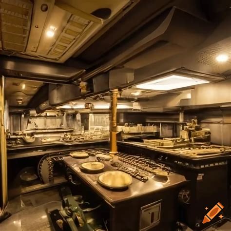 Aircraft carrier galley image