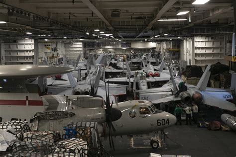 Aircraft carrier hangar