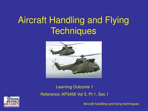 Aircraft handling techniques