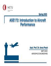 Aircraft Performance Course