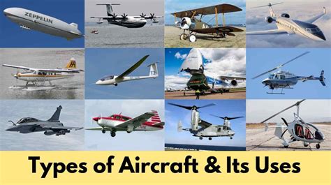 Different types of aircraft