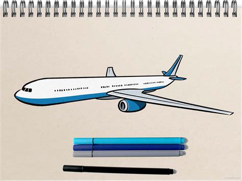 Airplane drawing example 8