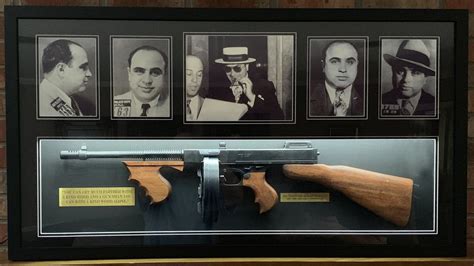 Al Capone with Tommy Gun