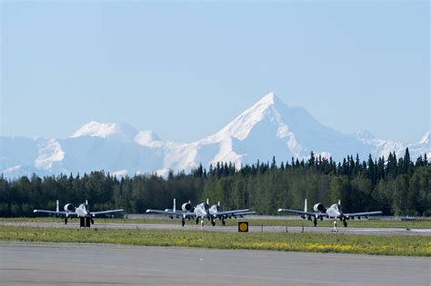 Aerial view of Alaska Air Force Base