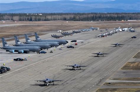 Aerial view of Alaska Air Force Base