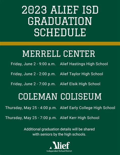 Alief ISD Key Dates