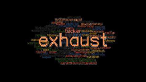 Alternative words for exhaust