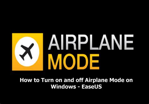 Alternatives to Airplane Mode