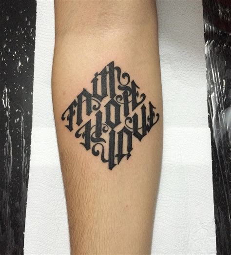 Ambigram Tattoo Art