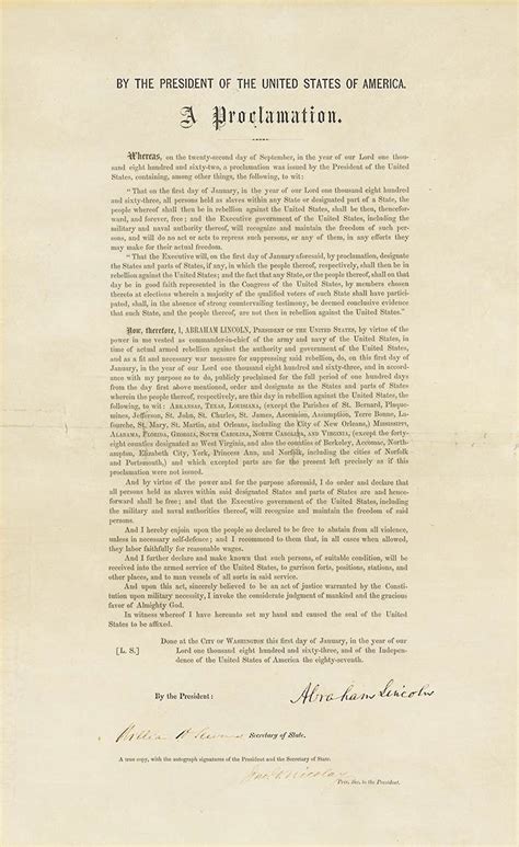 American Emancipation Proclamation