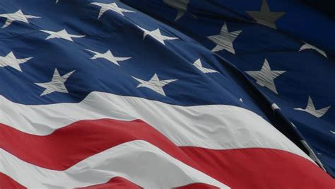 American Flag and Mountains