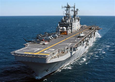 An MV-22 Osprey tiltrotor aircraft takes off from the flight deck of the USS Wasp (LHD 1)