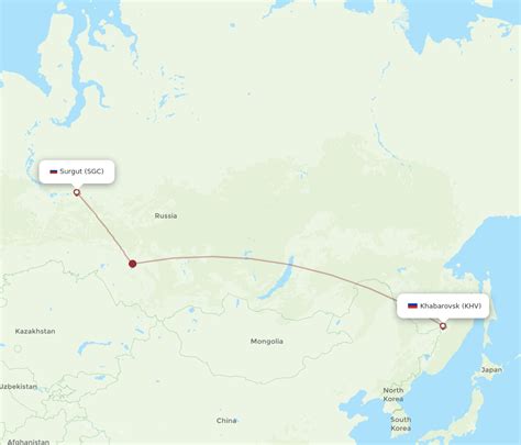 Anchorage to Khabarovsk Flight