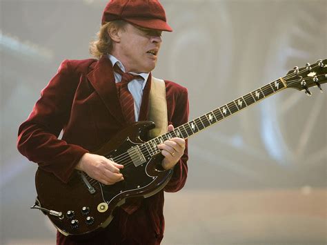 Angus Young Playing Guitar