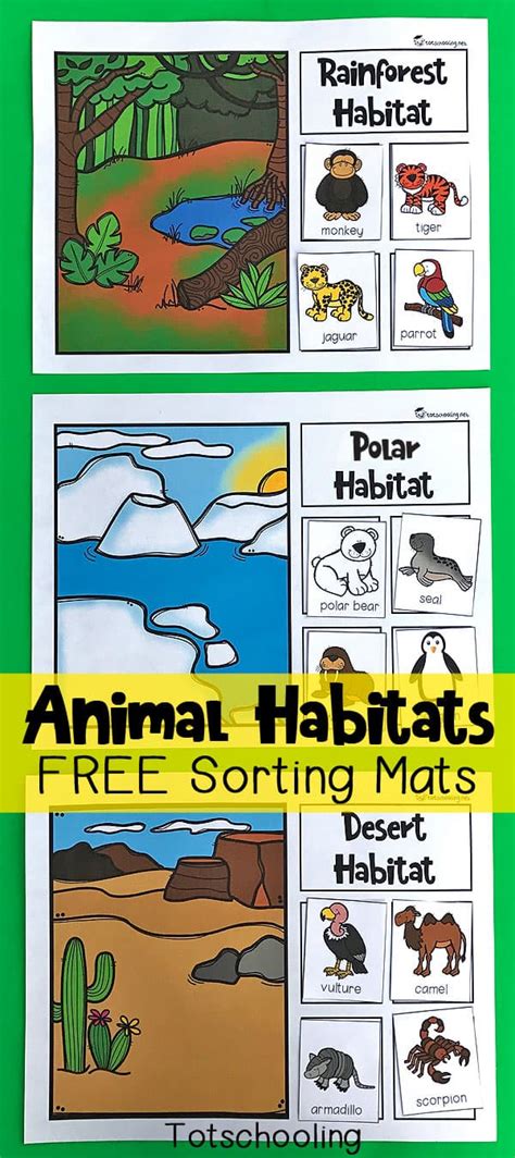 Description of Animal Habitat Prints