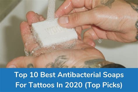 Antibacterial soap for tattoos