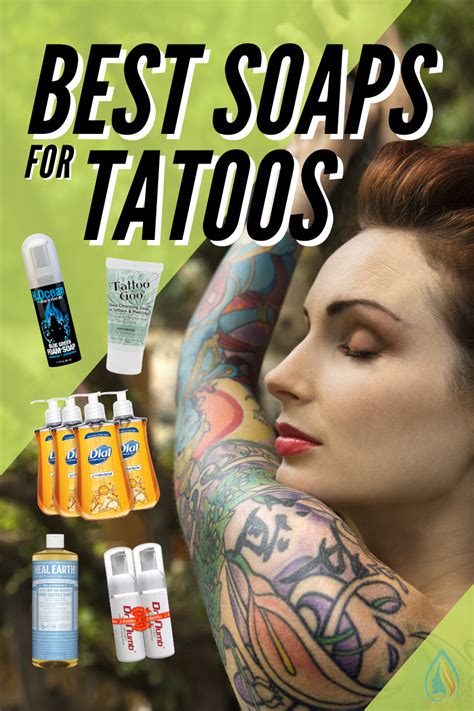 Antibacterial soap for tattoos