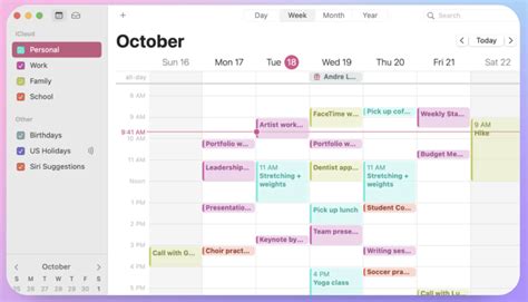 Anytype Calendar View