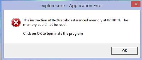 application errors