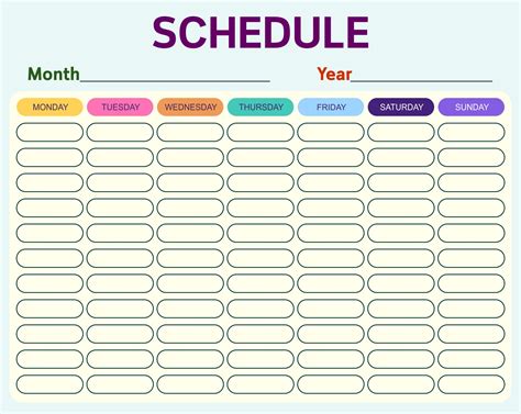 April Calendar Printables for Time Management