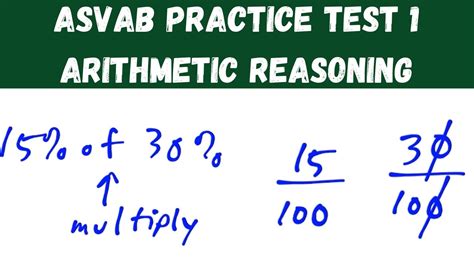 Arithmetic Reasoning ASVAB Practice with Time Limits