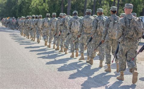 Army Basic Training Recruits Running