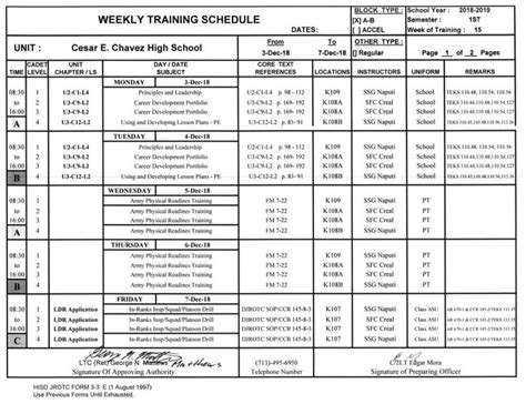 Army Basic Training Schedule